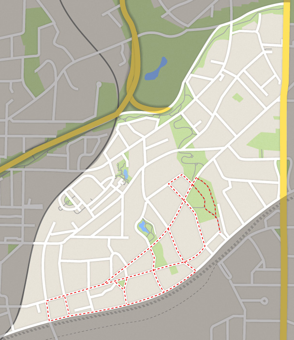 Streeets in Atlanta's Inman Park neighborhoods that I've run so far.